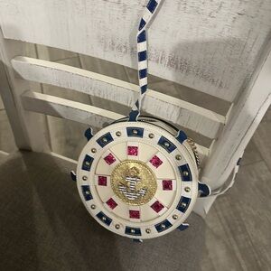 Betsey Johnson Nautical Mini Bag - White, Blue, Pink, Gold